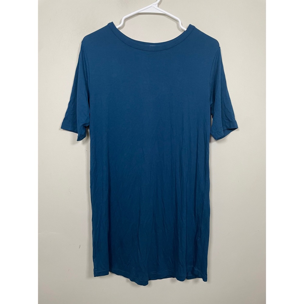 Universal Standard for J.Crew Teal Short Sleeve‎ T-Shirt Dress Size Small Casual